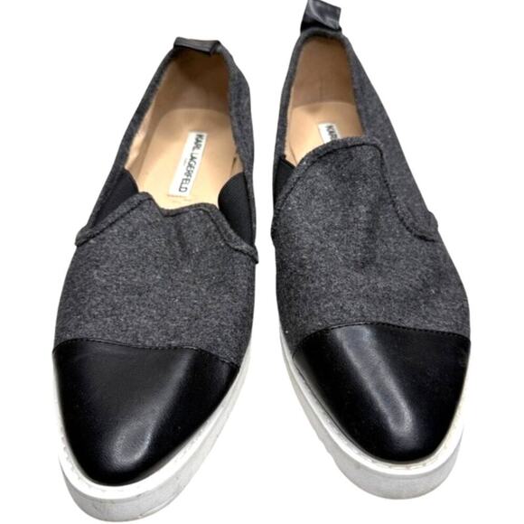 Karl Lagerfeld Cler2 Pointed toe slip on‎ sneakers 9.5 - Picture 2 of 7